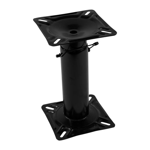 Adjustable Wise 8WD1255 Boat Seat Pedestal Height Adjustable 12" to 18", Black Powder Coated Finish