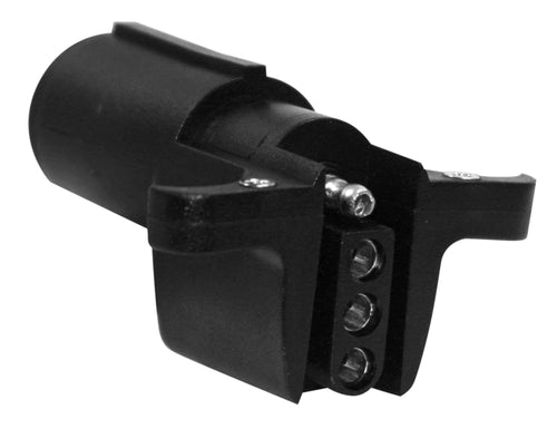 Buyers Products 6-Way Round to 4-Way Round Trailer Connector Adapter, Poly Trailer Adaptor, Electric Truck & Trailer Accessories