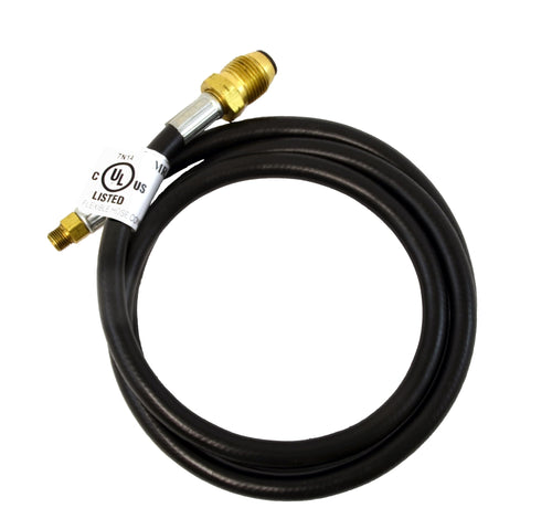 12-Feet Mr. Heater Propane Hose Assembly, Soft Nose P.O.L. 1/4 by Inverted Male Flare Thread