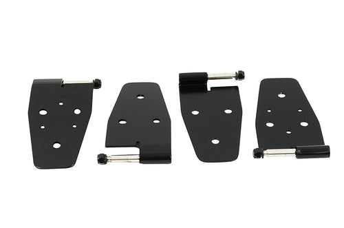 Black Power Coat Kentrol 50525 Stainless Steel Door Hinge Set