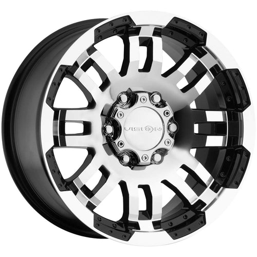 18" Inch VIS-VOR 375 Warrior 6x139.7 Wheel Rim 18x9 +18mm Black Machined