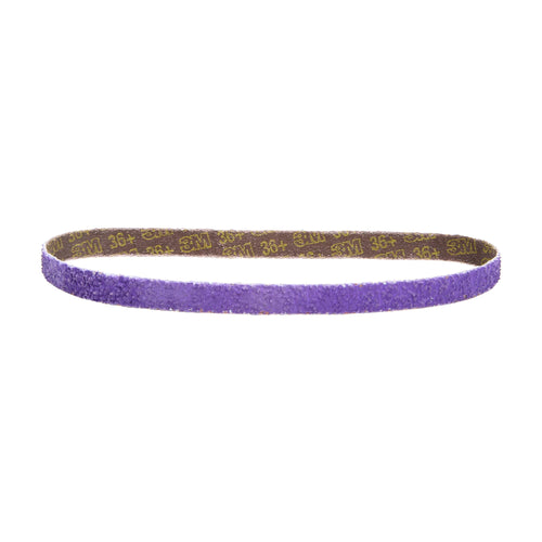 Cubitron II 3M File Belt, 33445, 60+ Grit, 1/2 in x 18 in, Pack of 10 File Belts, Resin Bonded, Spot Weld Removal