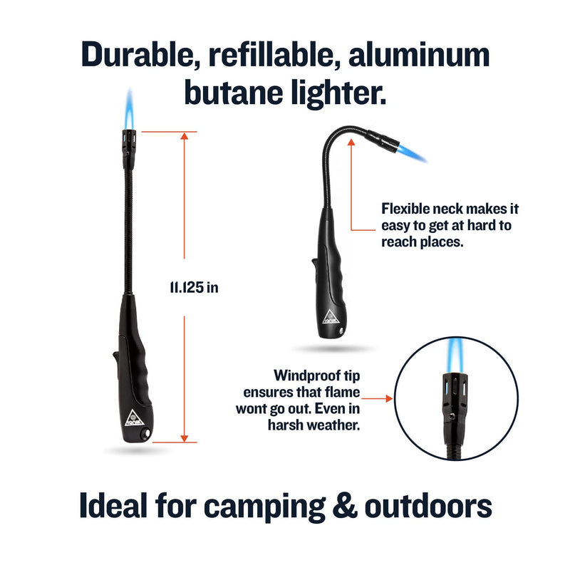 Butane Refillable Ignik Windproof Aluminum Lighter