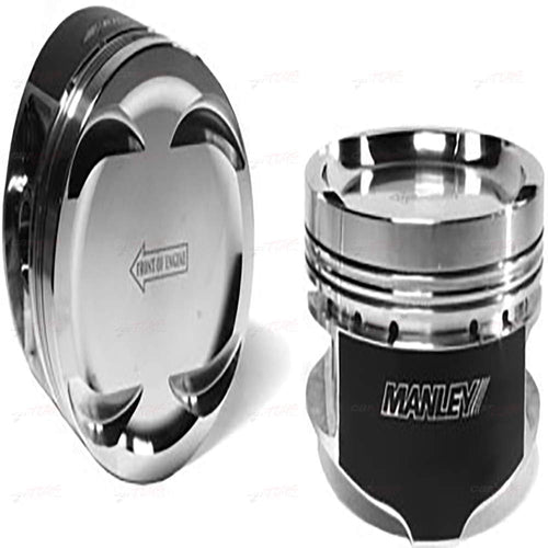 Piston Kit Manley Set 598110C-8 (Ford Coyote 5.0L DOHC 4 Valve-12cc Dish 3.640in Bore), 1 Pack