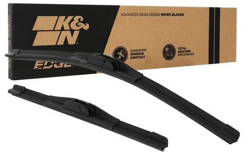 K&N Wiper Blades EDGE: All Weather Performance, Superior Windshield Contact, Streak-Free Wipe Technology: 24" + 18" (Pack of 2)
