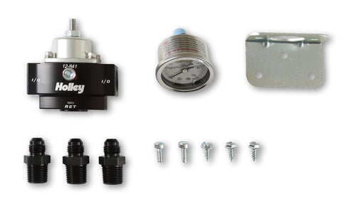 12-841KIT Holley HP Billet Carbureted Bypass Fuel Pressure Regulator Kit