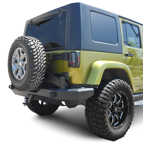 Rear Elevation HD Bumper Steelcraft 65-92500 Black Rear Elevation HD Bumper