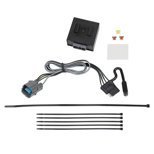 Tekonsha 4-Way Flat T-One® Connector Harness, Compatible with Select Honda Ridgeline, Black
