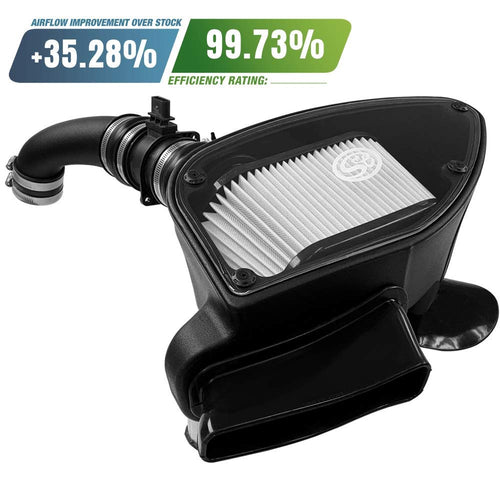 Cold Air Intake S&B Filters 75-5099D for 2009-2015 VW 2.0L TDI (Dry Extendable Filter)