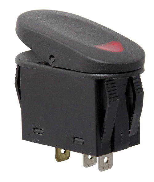 Rocker Switch Rugged Ridge | Thermoplastic Olefin (TPO), Black/Red | 17235.02 | Fits zNONE