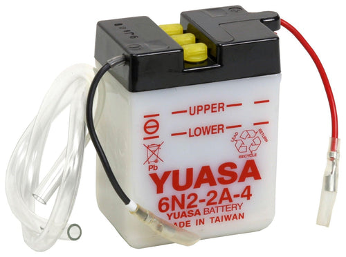 YUAM2620B Yuasa 6N2-2A-4 Dry Conventional Battery without Acid