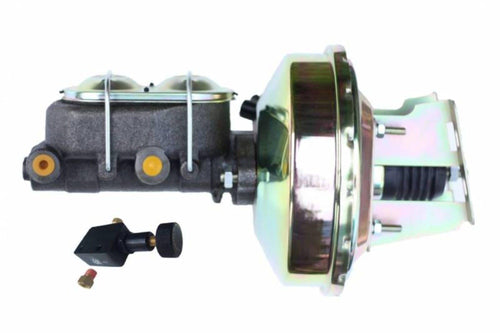 9 Inch LEED BRAKES Power Booster, 1-1/8 Inch Bore Master Cylinder With Adjustable Valve