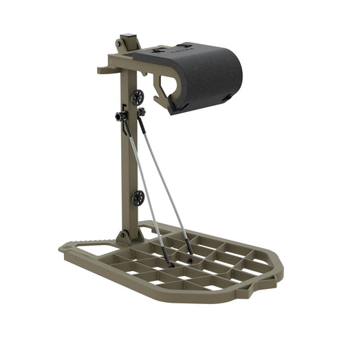 Raider Hybrid NOVIX Treestand - Lightweight All-Aluminum Construction - Mobile Hunting Setup - Use as a Traditional Platform or as a Quick Resting Spot - FDE (Flat Dark Earth)