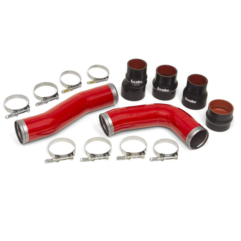 10-12 Banks Ram 6.7L Diesel OEM Replacement Cold Boost Tubes - Red (25998)