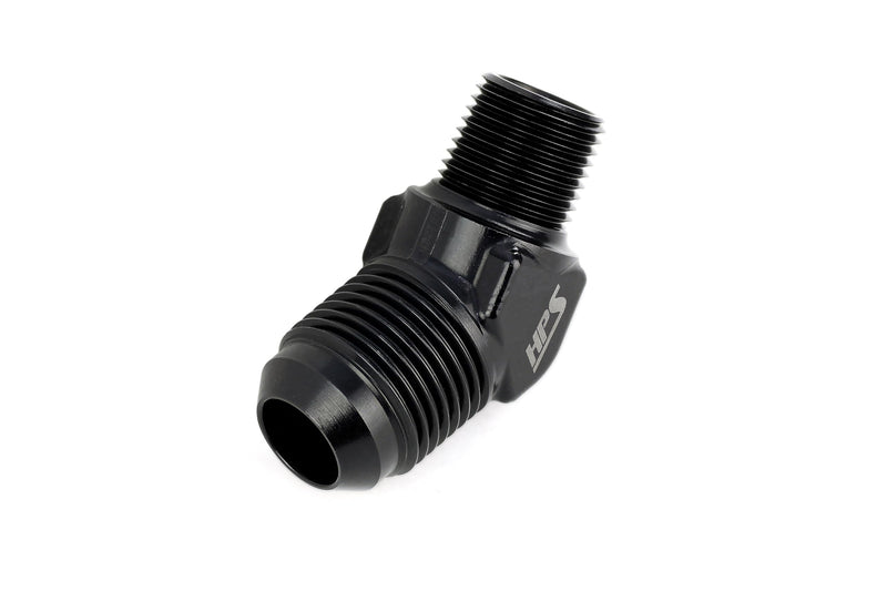 Performance HPS -12 to 1/2 NPT 45 Degree Aluminum AN Adapter, AN823128