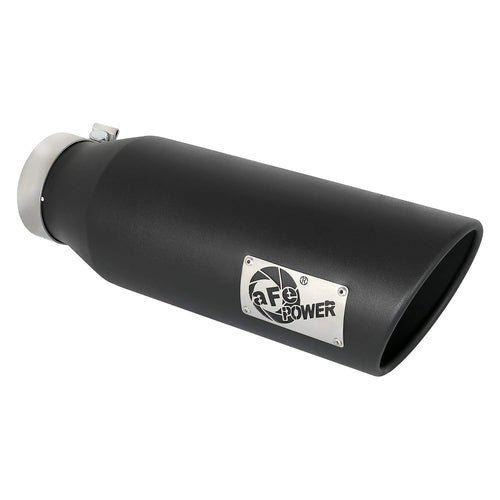 MACH Force-Xp aFe Power 49T40601-B18 Clamp-on Exhaust Tip Black 409 Stainless Steel