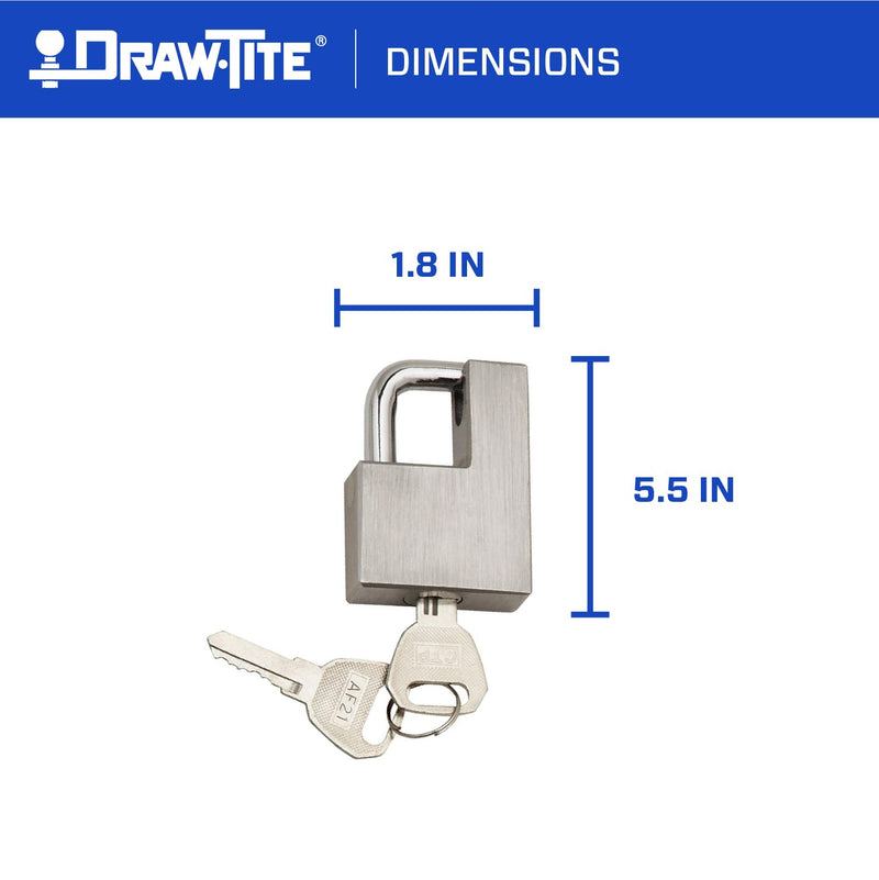 Stainless Steel Bulldog (580408) Trailer Coupler Lock