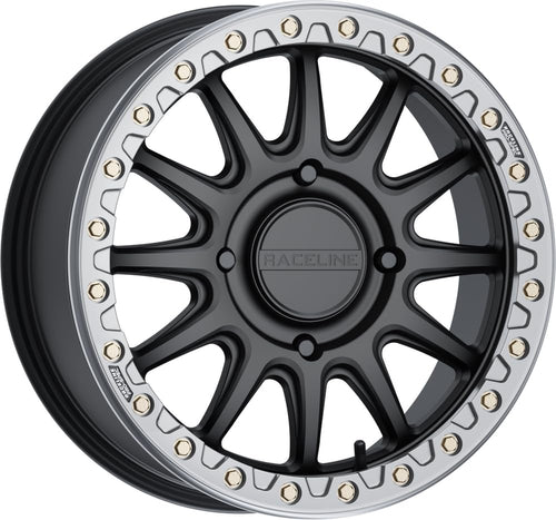 Alpha Black RACELINE W/Gunmetal Ring 17X7 4X137 +40