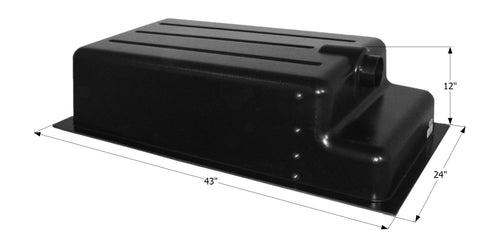 Holding Tank ICON Recessed Drain HT152RE, w/ 3 in Spigot & 4 Level Sensors