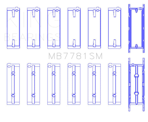 BMW King N57 D30 A/B/C / N57N / N57S (Size +0.25mm) Main Bearing Set