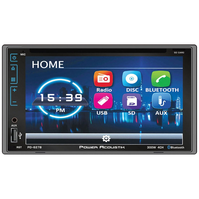 Double DIN Power Acoustik PA 6.2" DVD/BT (PD627B)