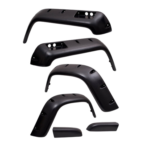 All Terrain Fender Flare Kit, Rugged Ridge | 6 inch, 6 Piece | 11632.10 | Fits 1987-1995 Jeep Wrangler YJ