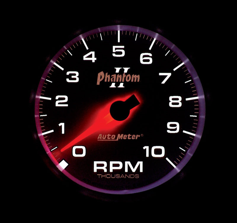 Auto Meter Phantom II 7597 3-3/8" 10000 RPM In-Dash Tachometer