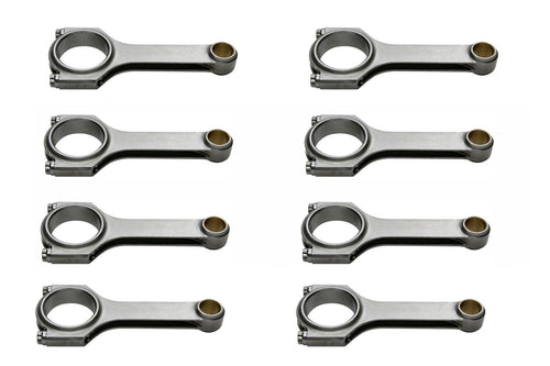 Eagle Connecting Rod 6125B3DL19 (Chevy Rolet Small Block 6.125In Length H-Beam with Arp L19 Bolt), 8 Pack