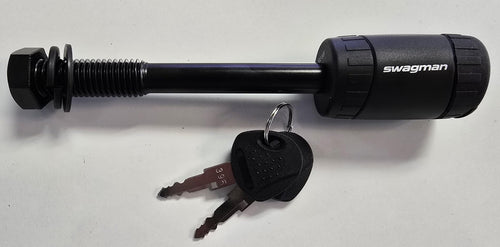 Swagman 5/8" Threaded Anti-Wobble Hitch Pin, Silver/Black