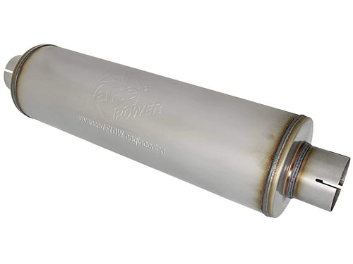 MACH Force-Xp Muffler AFE Filters 49M00024 409 Stainless Steel 3.5 in. Inlet/Center Outlet 24 in. Body/Round 7 in. Body Diameter