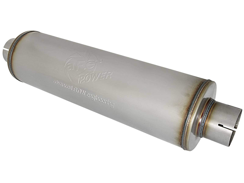 MACH Force-Xp Muffler AFE Filters 49M00024 409 Stainless Steel 3.5 in. Inlet/Center Outlet 24 in. Body/Round 7 in. Body Diameter