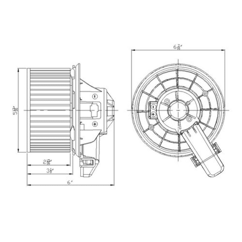 Replacement TYC 700224 Blower Assembly