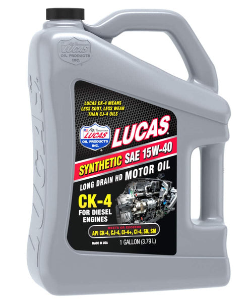 Synthetic SAE 15W-40 Lucas Oil CK-4 Diesel Oil - 1 Gallon