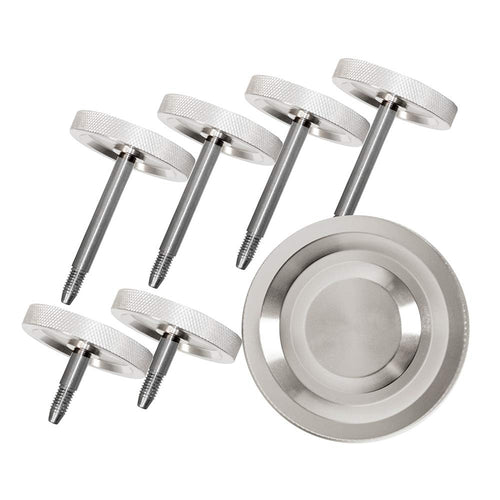 D-JP-180027-BL | DV8 Offroad | Door Surround Knob Set for 07-18 Wrangler JK | 4 Door Models | Billet Aluminum Construction | Complete Set of 6