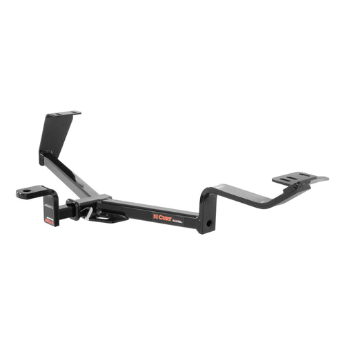 CURT Class 1 Trailer Hitch with Ball Mount, 1-1/4-In Receiver, Fits Honda Civic Select, Acura CSX, ILX, GLOSS BLACK POWDER COAT