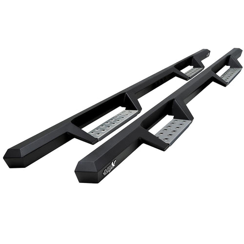 Westin HDX 56-119552 Stainless Drop Nerf Bars fits 2004-2013 Silverado Sierra 1500 2001-2019 Silverado Sierra 2500 3500 Crew Cab Textured Black Pair