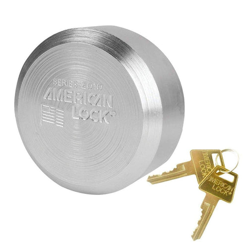 Master Lock Keyed Alike American (1) Solid Steel, High Security, Hidden Shackle Padlocks, w/Bumpstop Technology A2010NKA-1