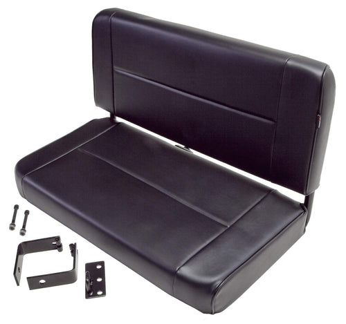 Rugged Ridge | Rear Seat, Fixed, Black | 13461.01 | Fits 1955-1995 Jeep CJ & Wrangler YJ