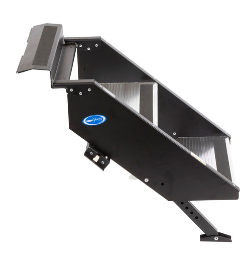 StepAbove MORryde STP-201 Fold-Up RV Entry Step - 2-Step (9" Step Rise), Fits 24" Door Width