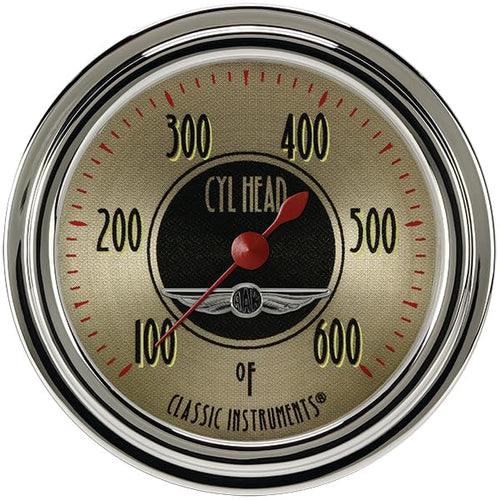 Classic Instruments All American Nickel AN397SLC 2 5/8" Cylinder Head Temperature Gauge