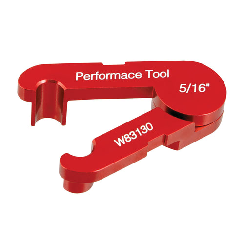 W83130 Performance Tool Anodized Aluminum Fuel Line Disconnect Tool, Fits 1990 to Current Ford and GM Vehicles with 5/16-Inch Fuel Lines