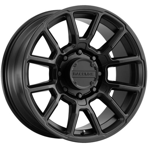 Gauge Raceline Wheels 950 Satin Black Wheel (20 x 10. inches /8 x 165 mm, -19 mm Offset)