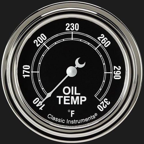 TR328SLF Classic Instruments Traditional 2 5/8" Oil Temperature Gauge