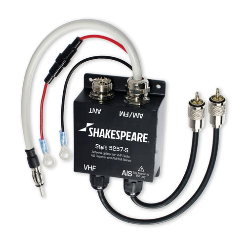 AIS, AM-FM, VHF Shakespeare Splitter