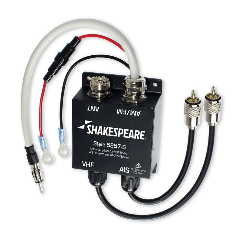 AIS, AM-FM, VHF Shakespeare Splitter