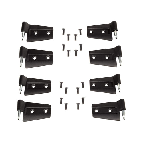 Door Hinge Kit Rugged Ridge for Jeep Wrangler JKU | Steel, Black | 11202.32 | Fits 2007-2018 Jeep Wrangler JKU 4-Door