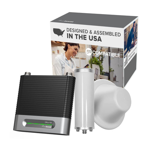 Cell Phone Signal Booster weBoost for Business Office 100 (50 Ohm) | 5G/4G LTE | All U.S Carriers - Verizon, AT&T, T-Mobile & More | Up to 8,000 sq ft | FCC Approved