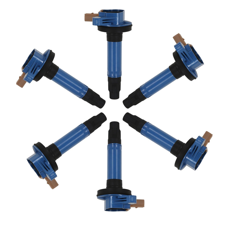 825765 MSD Ignition Coils, Blue, 6-Pack (3-Pin Connector)