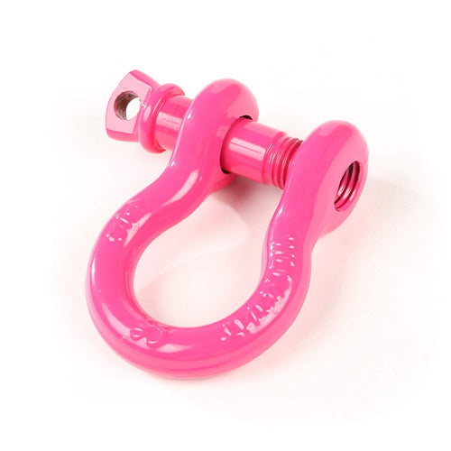 D-Ring Shackle Kit, Rugged Ridge, 3/4 inch, Pink, Steel, Pair | 11235.09