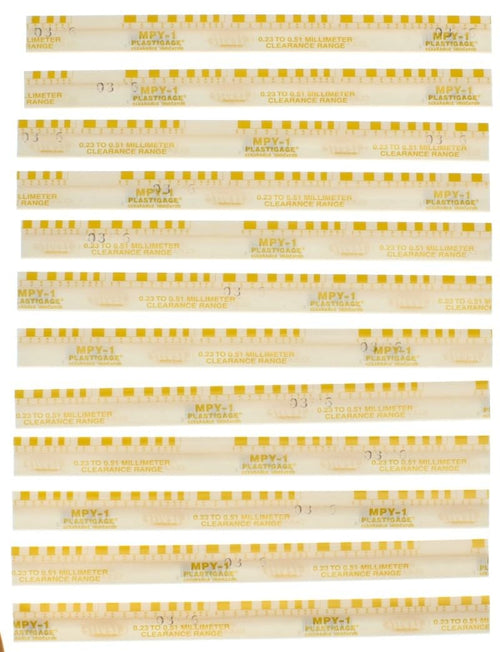 Yellow Clevite Plastigage - 12 Pack